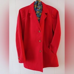 Vintage Red Suede Nat Kaplan Jacket